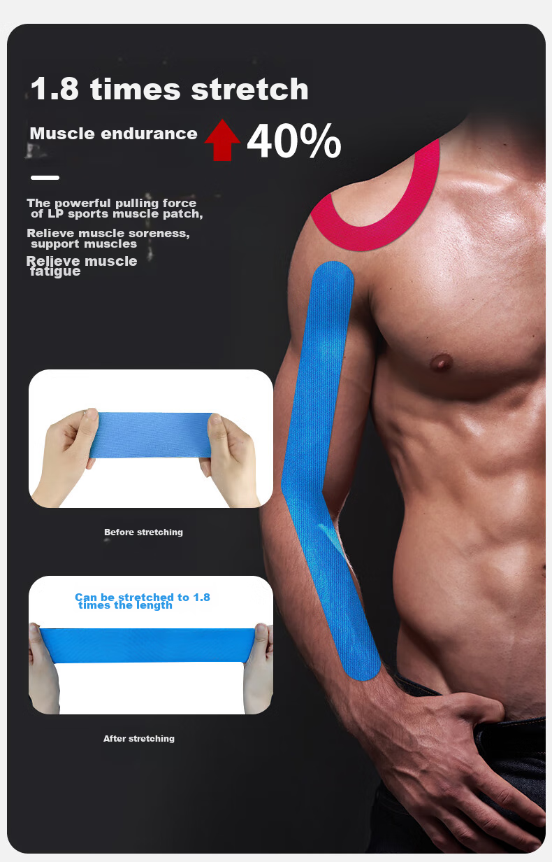 LP Athlete-Specific Muscle Tape, Pre-Cut Sports Bandage, Kinesiology Tape, Muscle Strength Tape for Basketball Knees 7