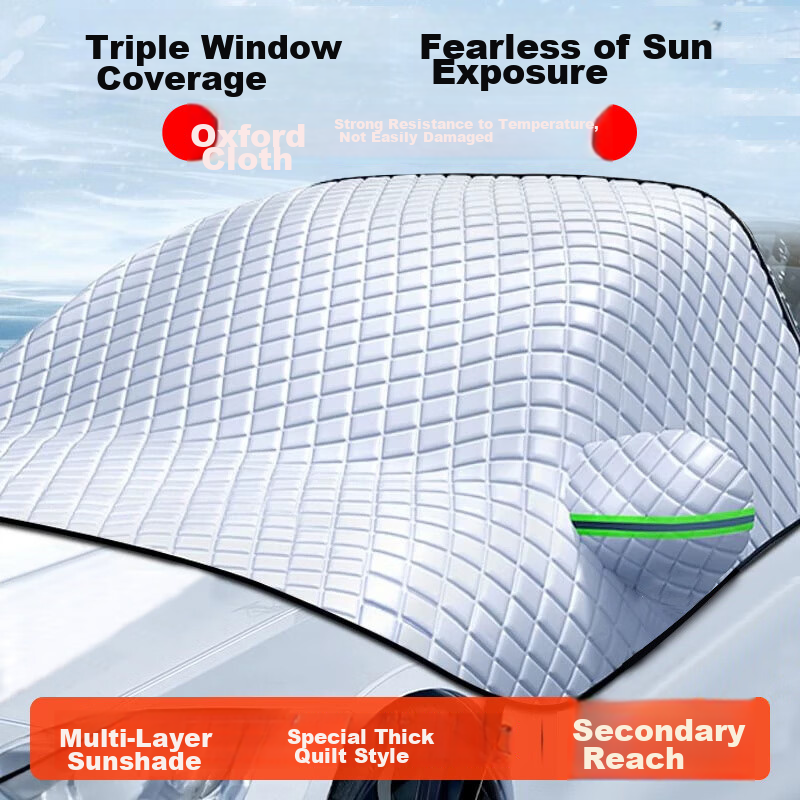 KOOLIFE Car Windshield Snow Cover, Anti-Snow, Anti-Frost, Anti-Freezing Protection Cover, Front Windshield Cover, Snow Protection, Winter Car Cover, Half Cover