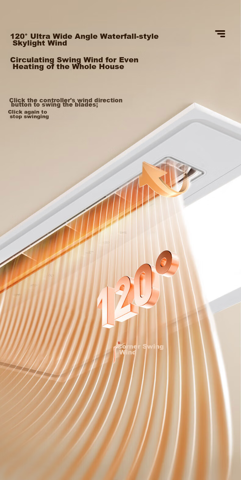 YOUPON Bathroom Heater with Frameless Lighting And Exhaust Fan, Wireless Touch Control Night Light Mode DZ026 4