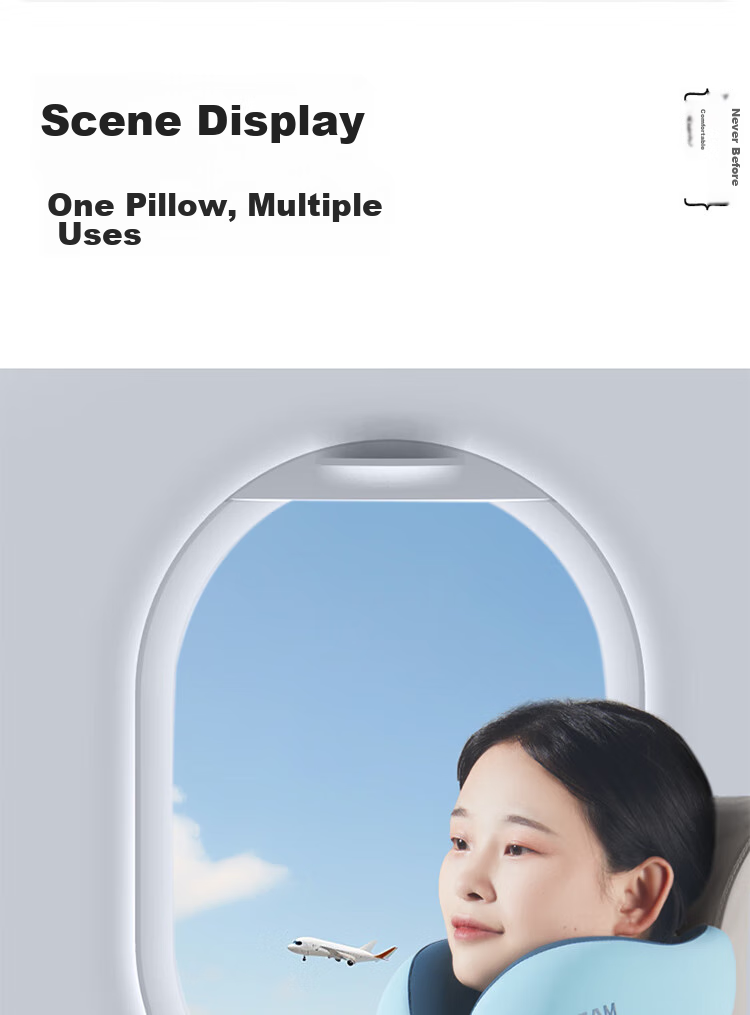 Buleishen Car U-Shaped Neck Pillow, Cervical Pillow, Memory Foam Neck Support Pillow for Driving And Travel 23