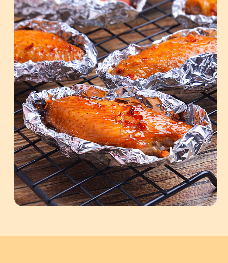 YOUAO Thickened Aluminum Foil, 30 Meters * 30cm, Air Fryer Paper, Oven Baking Paper, Barbecue Baking Kitchen, Water-Lock Freshness Antibacterial 9