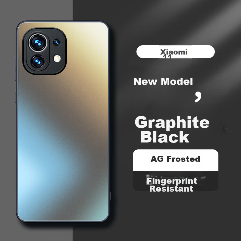 Чехол-накладка Mengxiangkejia [AG Frosted] для Xiaomi Mi 11, противоударный, ультратонкий, черный