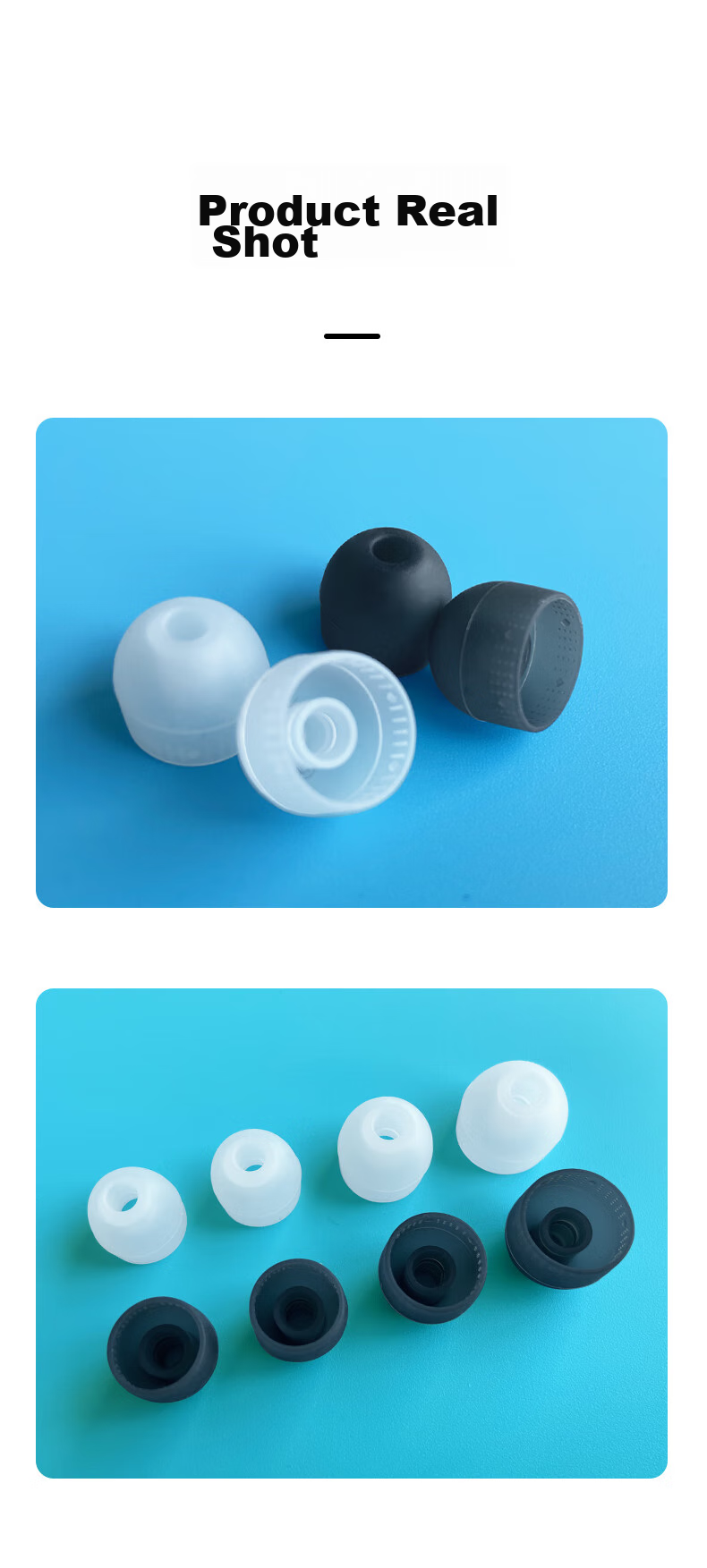 Masentek Ear Tips And Eartips for Sony WF-1000XM3/H800/WI Bluetooth Headphones, Silicone, Gray 10