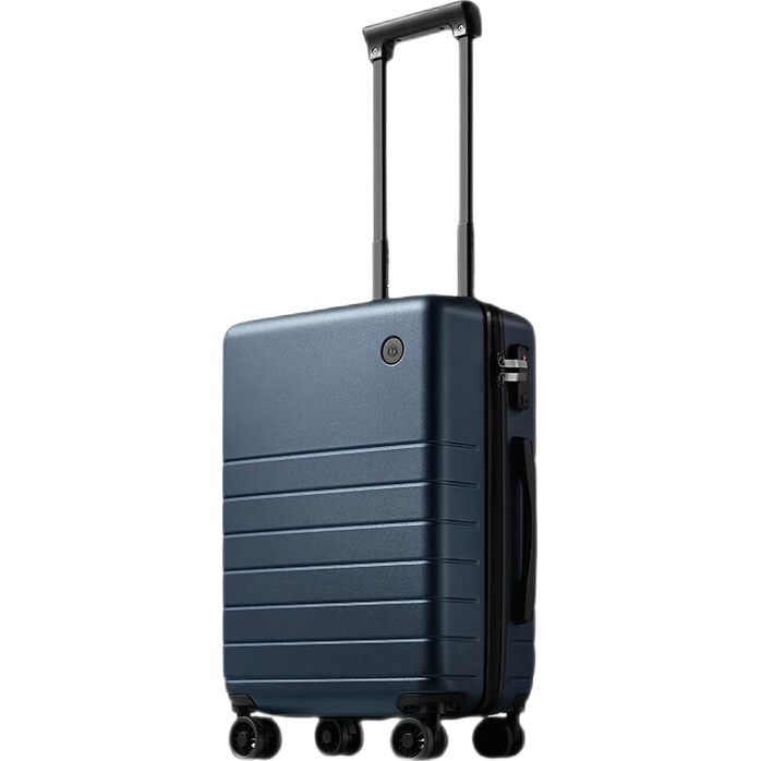JD Original Borderless Luggage, 20-Inch German Cosmo PC Large Capacity Lightweight Trolley Suitcase, Carry-On Travel Case, Deep Sea Blue