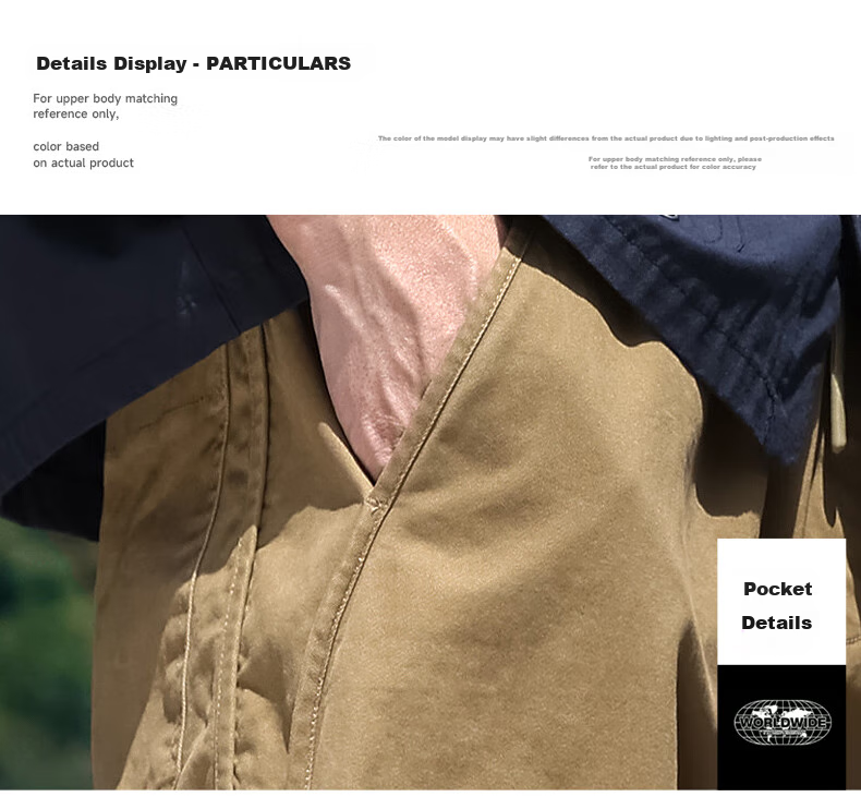 EASTERN CAMEL Casual Pants for Men, Spring And Summer Outdoor Sports Versatile Casual Tapered Cargo Pants Long Trousers, Khaki, L 23