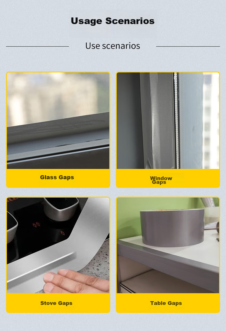 Yinbei Windproof Tape, Window Draft Sealing, Door And Window Gap Waterproofing, Winter Cold-Proofing, Heat Preservation, Invisible, 20m*6cm Black 12