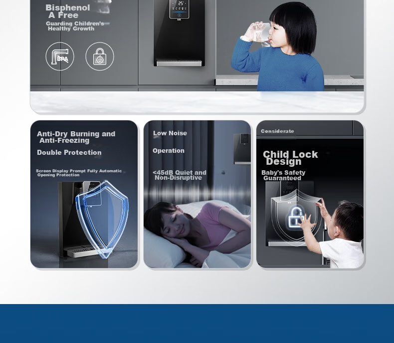 TRULIVA Wall-Mounted Hot And Cold Water Dispenser, Instant Hot And Cold, Ice Water Experience, Home Under-Sink Water Purifier, All-In Direct Drinking Companion, High Flow Rate Compatible with W-O6412 27