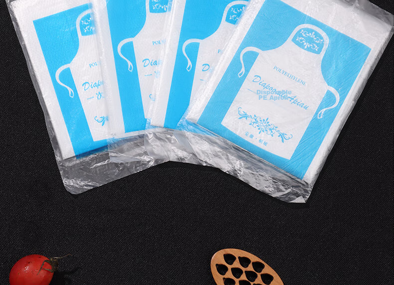 BJ Disposable Gloves Individually Wrapped Thickened Takeout Crayfish Catering Food Grade PE Plastic 200 Small Packs 2