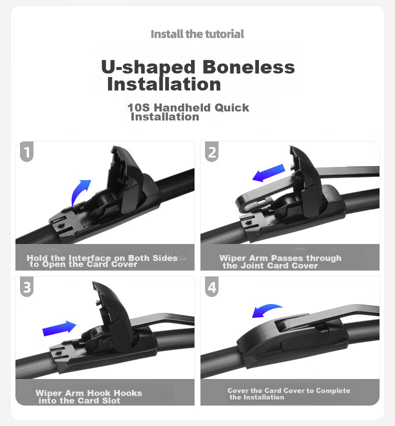 Deyun Classic Wiper Blade for BAIC 07 Model 08 Year 05 Old 06, FAW-Volkswagen Accessories, Boneless Rubber Strip, Front Wiper 7