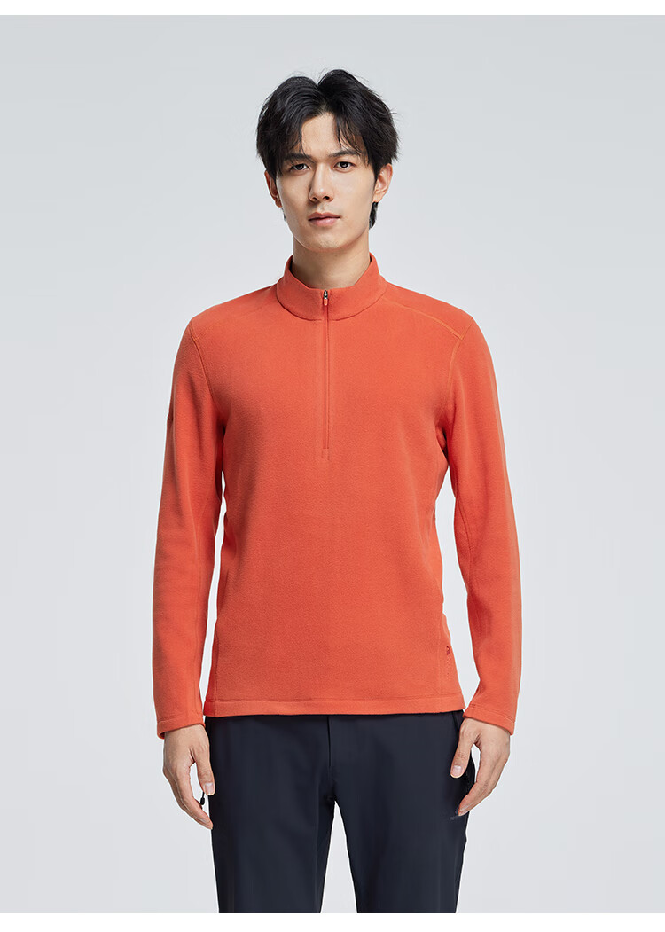 Pioneer Camp Polartec Men's Fleece Outdoor Warmth Pullover Autumn Winter Plush Half-Zip Jacket Coat 9