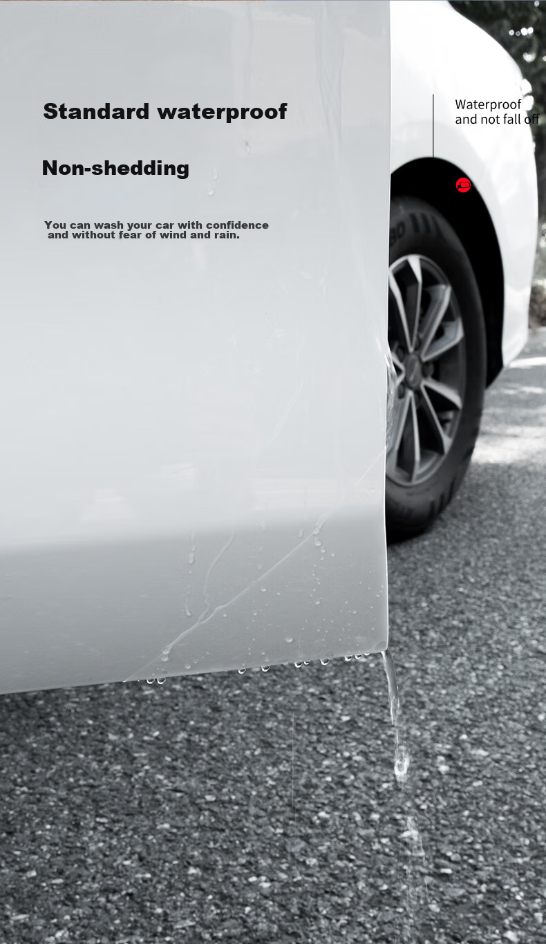 3M Car Protection Film, TPU Invisible Car Wrap, Full Vehicle Paint Protection, Rhinoceros Skin, Anti-Scratch, Anti-Collision, Self-Healing, Transparent Sticker, 12.4cm*12.4cm (5 Pieces), Door Corner 9