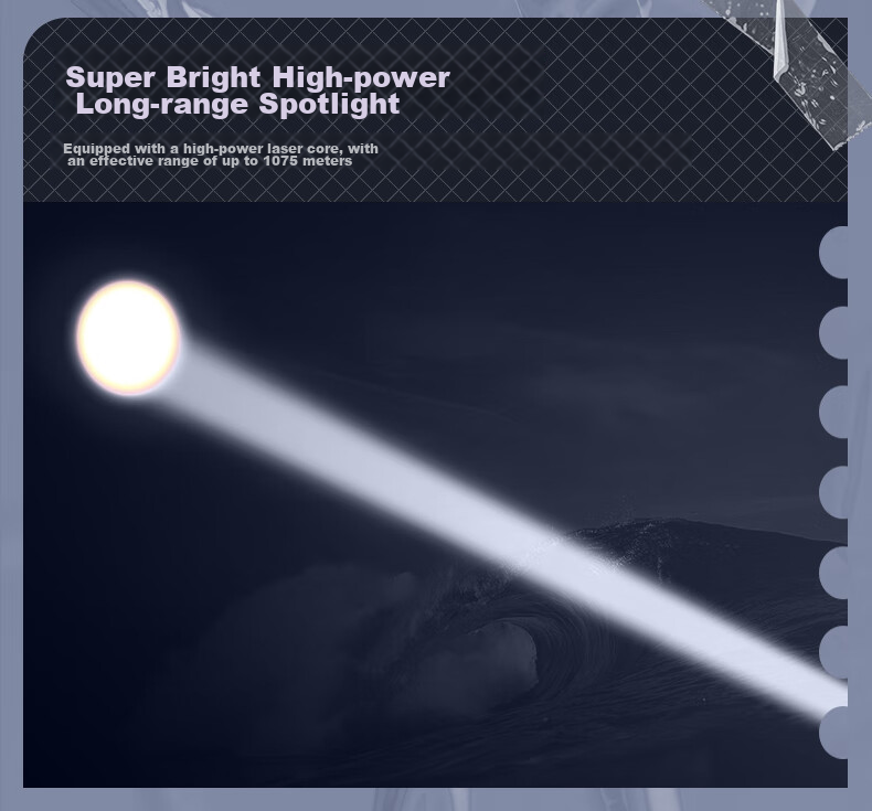 Tianhuo Long-Handle Flashlight High Brightness Zoomable Ultra-Long Battery Life Rechargeable Military Outdoor Home Security Patrol Self-Defense 6