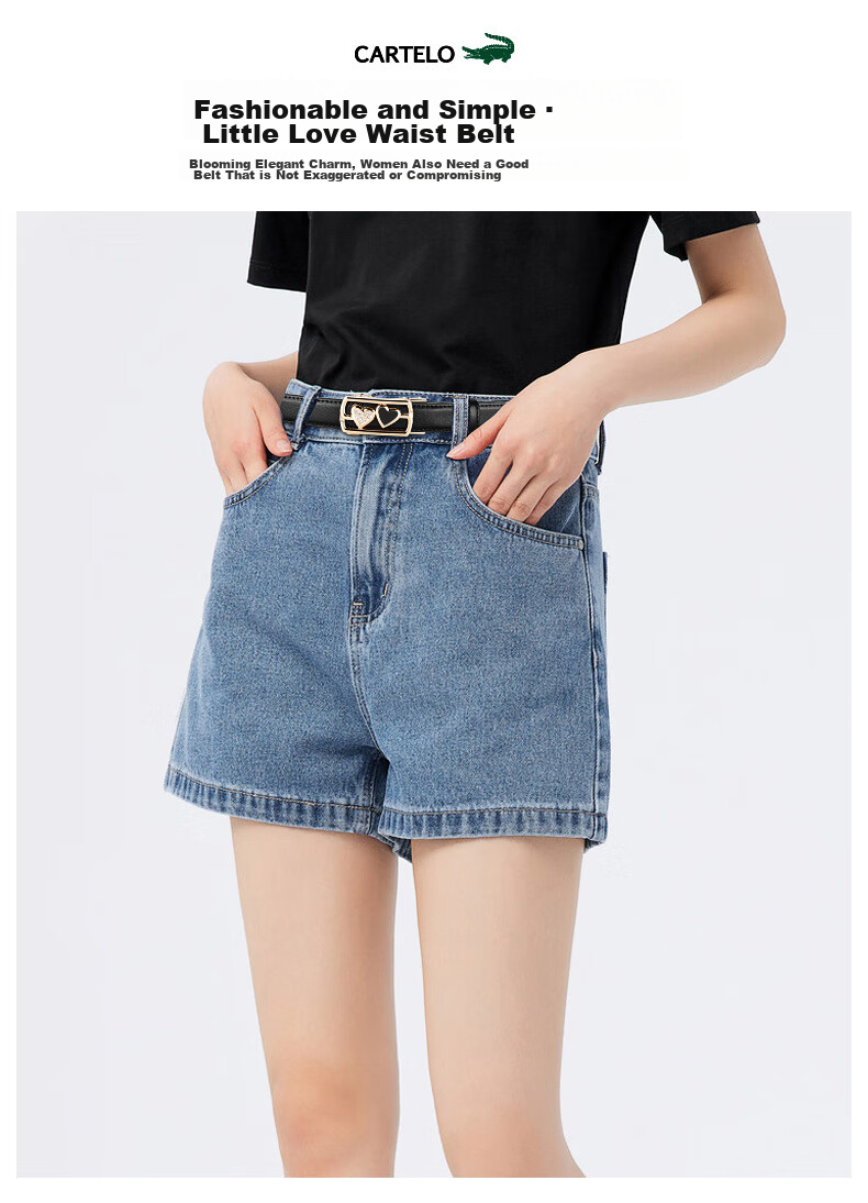 CARTELO Women's Leather Belt Cowhide Decorative Slim Skirt Belt Fashion Casual Versatile Pin Buckle Gift 1