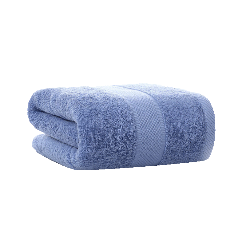 Grace Bath Towel, Class A Antibacterial Pure Cotton Thickened Solid Color Five-Star Hotel Soft Absorbent Adult Men And Women Bath Towel Blue