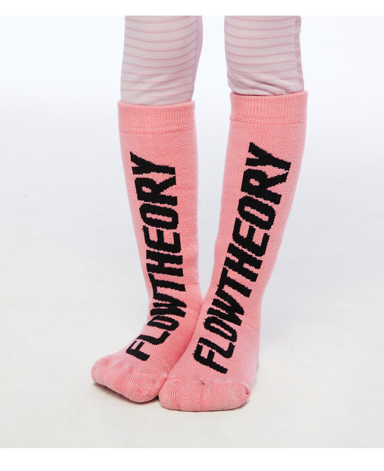 Flow Theory Kids Ski Socks Autumn Winter Outdoor Professional Thickened Cold Resistant Warm Quick-Dry High Tube Socks 3