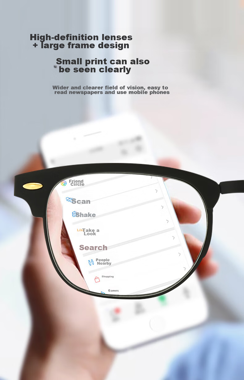 BAINIANHONG Folding Reading Glasses for Men, Imported High-Definition Anti-Blue Light Genuine Presbyopic Eyewear, 2020-150 8