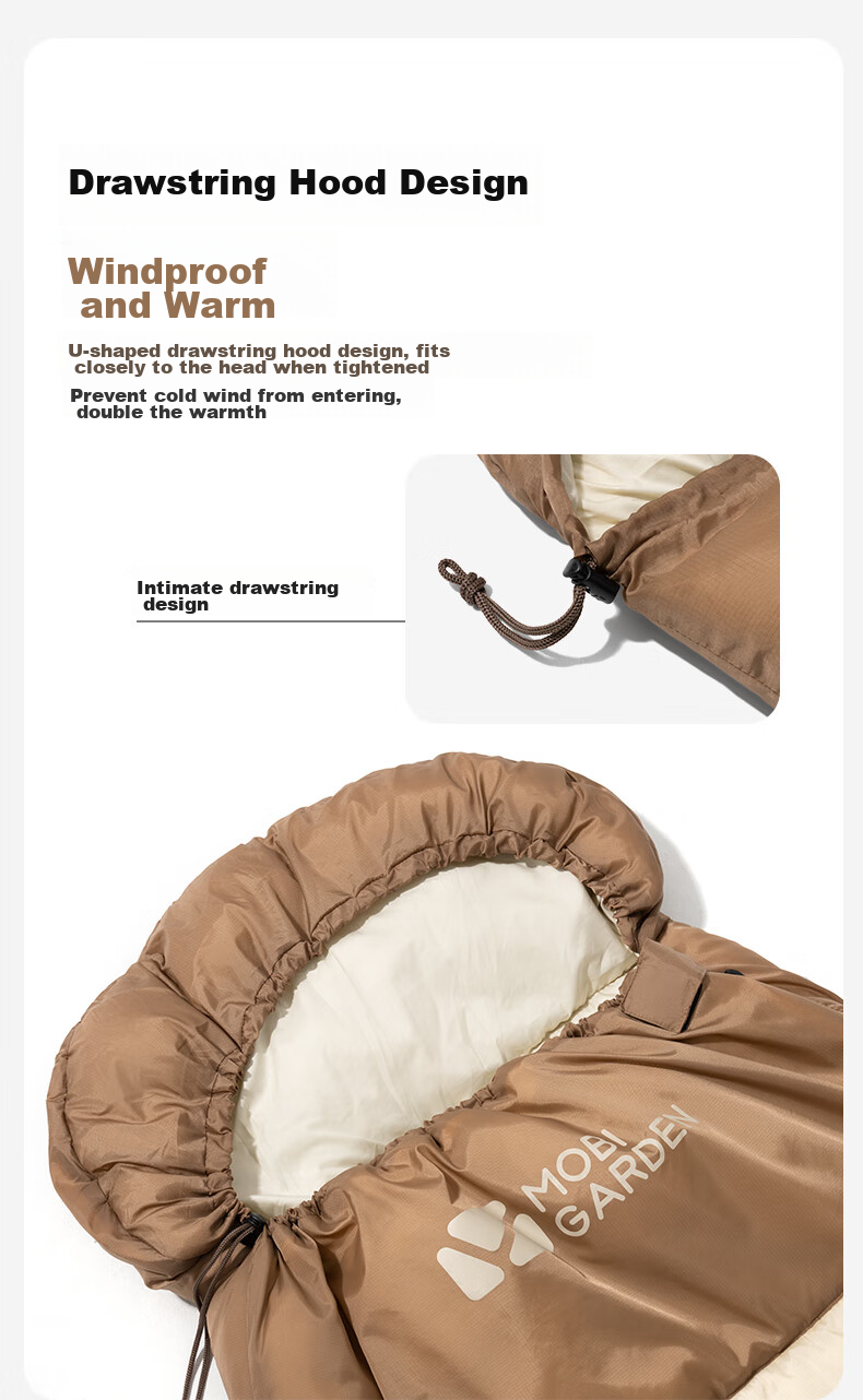 MOBIGARDEN Xiangyun Sleeping Bag 1.0 Outdoor Camping Single Warm Envelope Sleeping Bag NX25662006 Pine Green 11