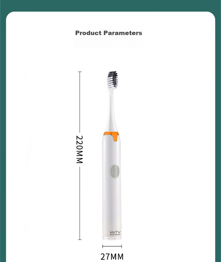 KONKA Electric Toothbrush KTYD-DDYS01A, Three Brush Heads Sonic Toothbrush 15