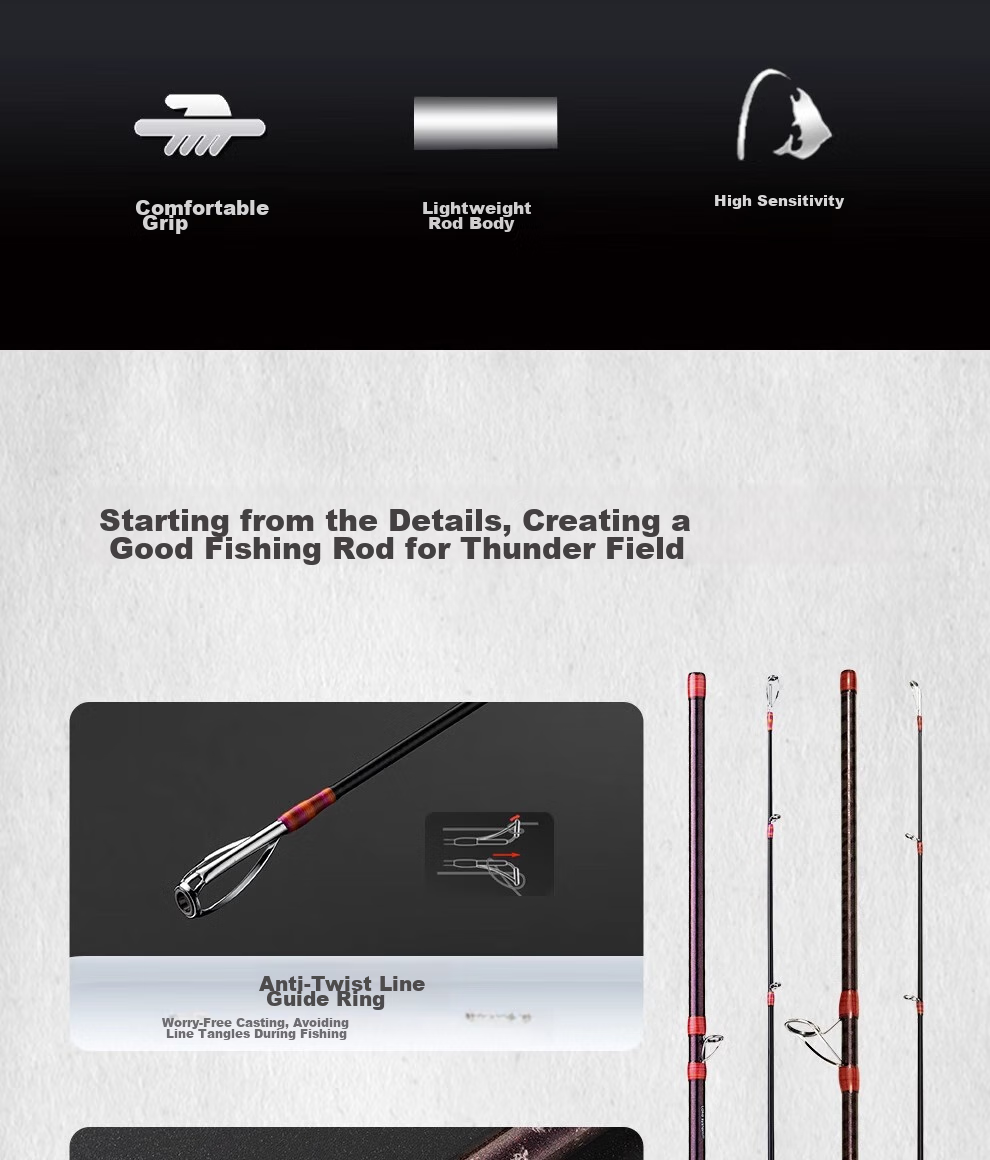 CRONY XH Ultra-Light And Ultra-Hard Fishing Rod, 2.21m Hantu Gun Handle Light Reel Rod-S732XH Straight Handle 4