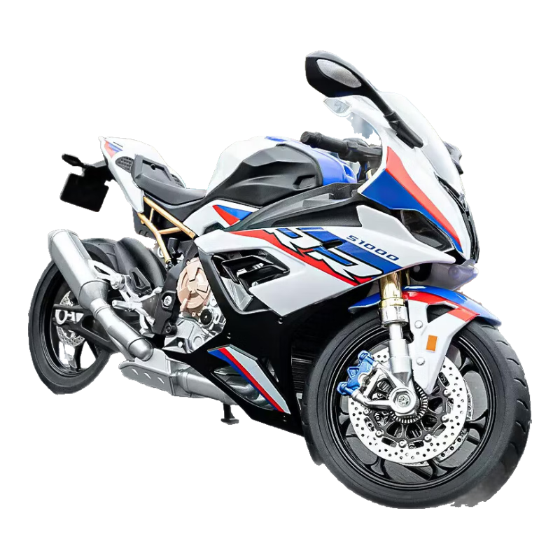 Chiyumoxing 1:9 Motorcycle Model, Battle Axe S1000RR, Realistic Alloy Car Model, Toy Car, Gift for Boys