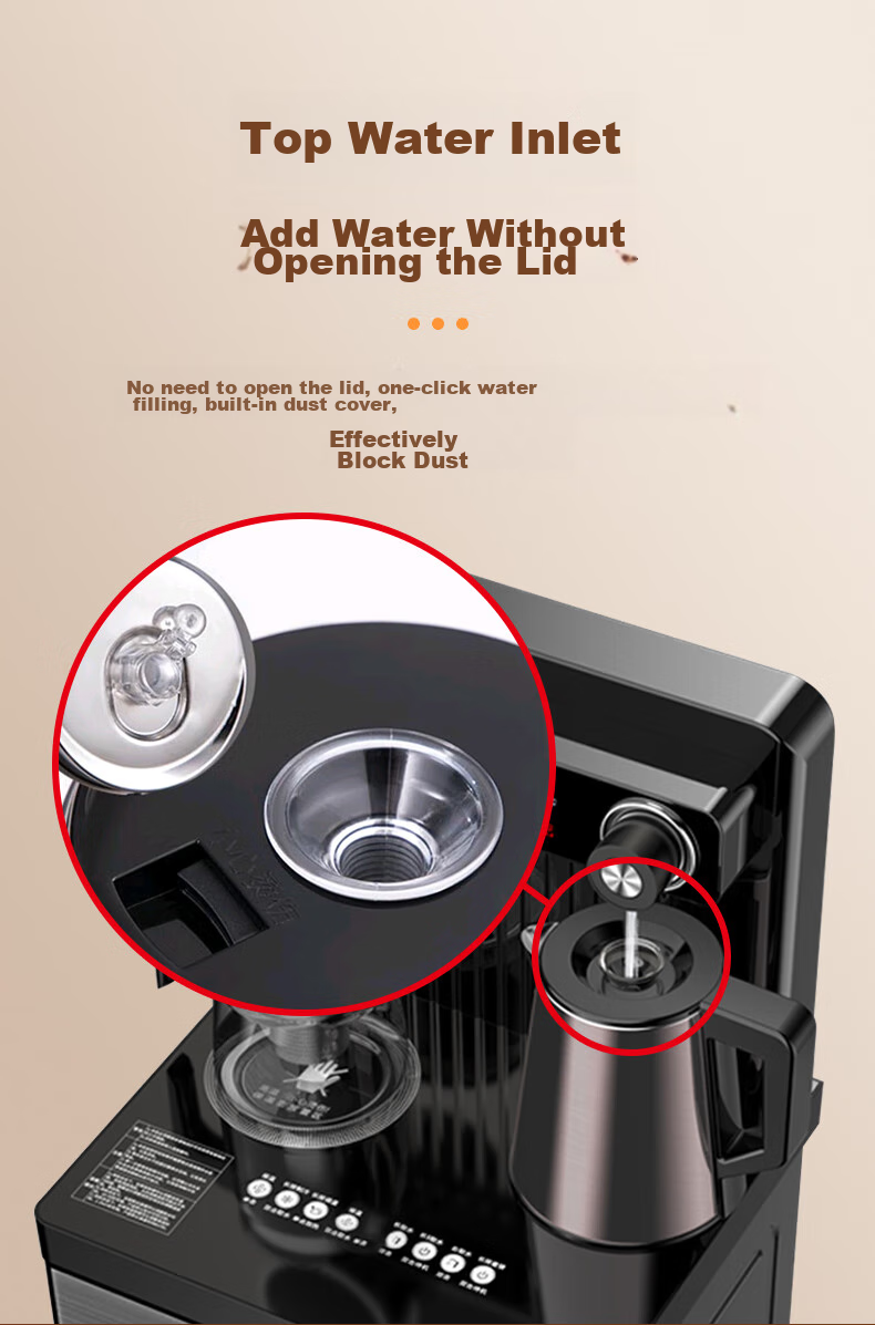Jingwanhui Tea Bar Machine Accessory, Kettle, 304 Stainless Steel Electric Kettle, Specialized for Tea Stove Pot, Short Spout Kettle, 0.8 Liter, Matte Black W816 6