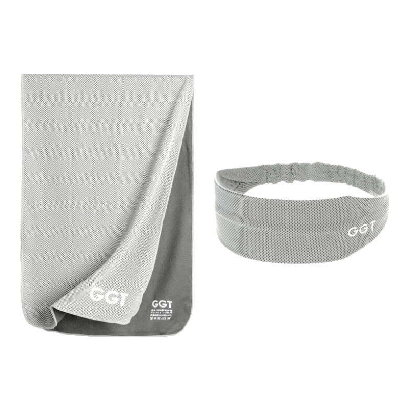 GGT Japanese Cooling Sports Towel, Fitness Quick-Dry Cool Towel, Ice-Cool Military Training Wrist Sweat-Absorbing Headband, Sweat-Stopping Hair Tie, Hair Band