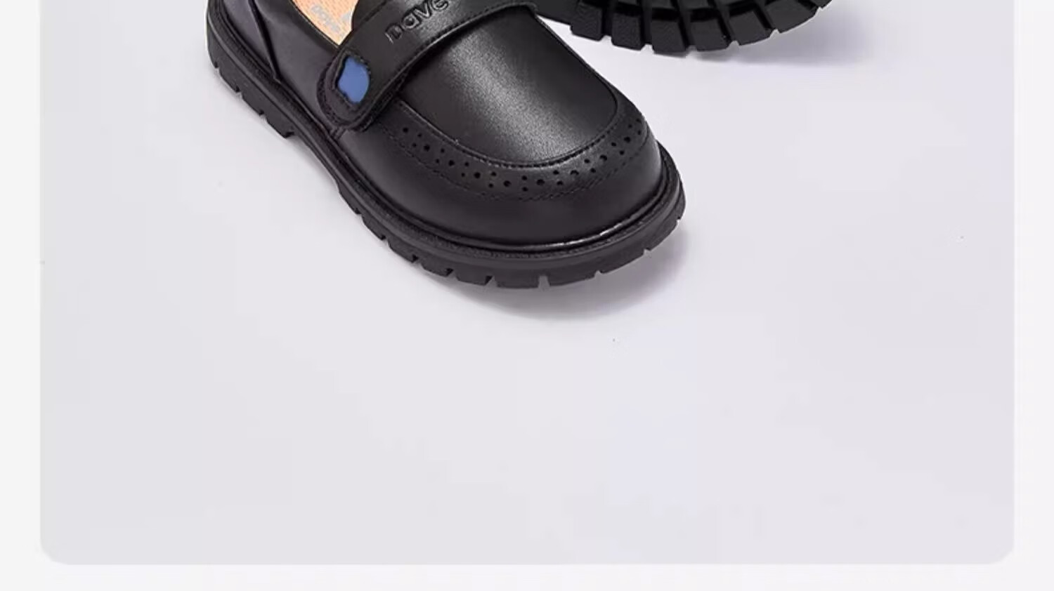 DAVE & BELLA [Celebrity Style] Children's Leather Shoes, Boys' Black Dress Shoes, Performance Shoes for Girls, Spring And Autumn Footwear 15