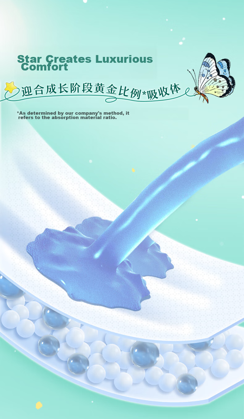 GOO.N [Brand Direct Supply] Luxian Secret Realm Diapers, XL 26 Pieces (12-17kg), Disposable Diapers, Luxurious And Breathable 4