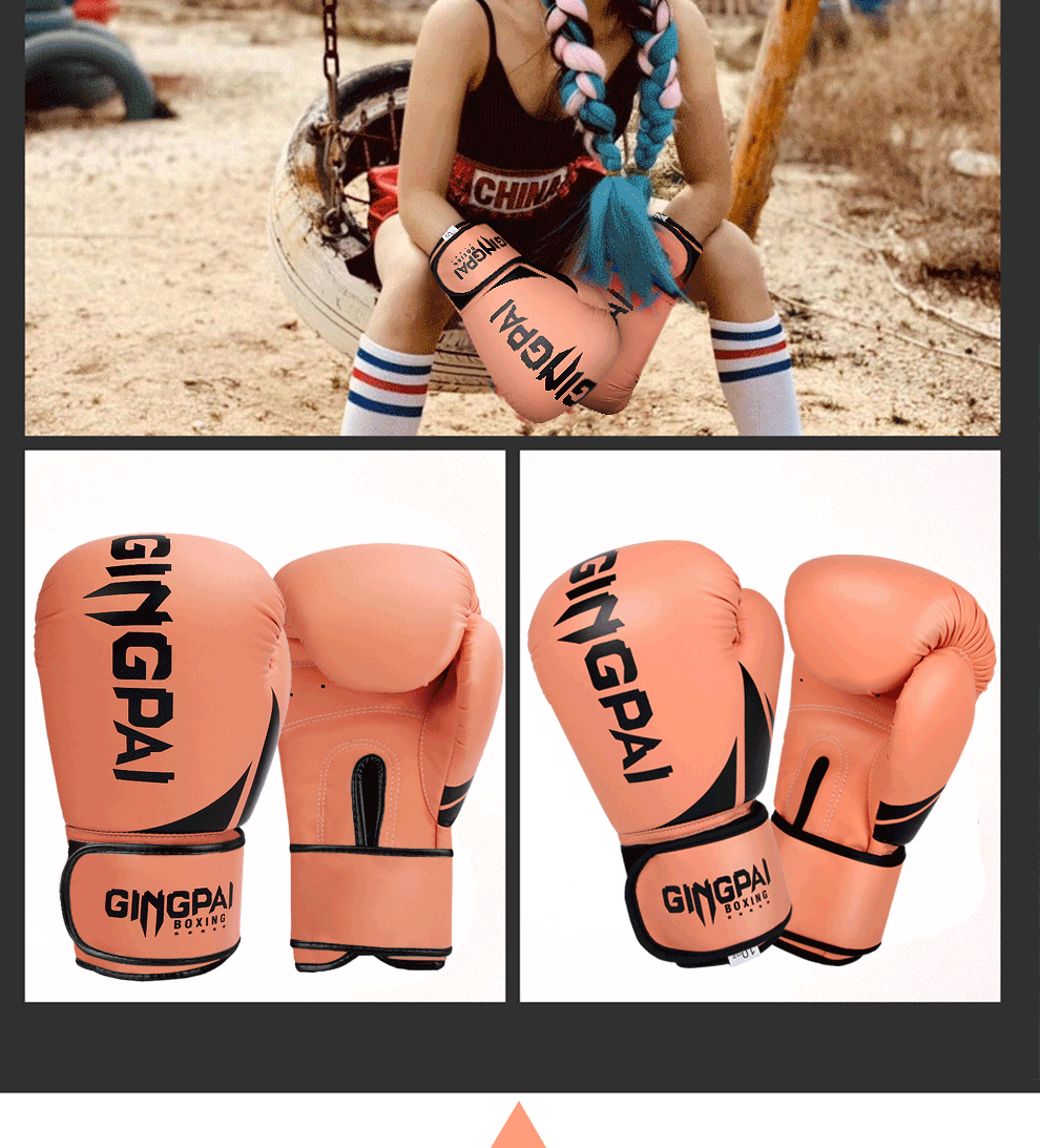 Jingpai Boxing Gloves, Professional Boxing Gloves for Fighting, Muay Thai, Children And Adults, Sanda Gloves, Training Gloves for Competition, Breathable Fighting Gloves 1