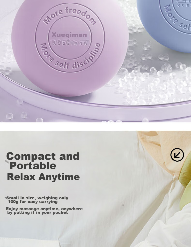 XUEXIMAN Fascia Ball, Foot Massage Ball, Neck Fascia Ball, Foot Muscle Professional Relaxation Yoga Arch Back Fascia Massage Device 15