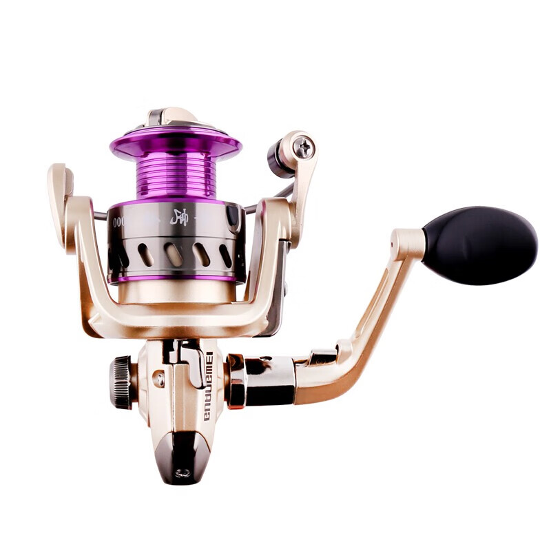 GWGW Fishing Reel 4000 Model Golden Sail Spinning Reel 5+1 Bearings Left-Right Hand Switchable Gapless Lure Rock Fishing Sea Rod Reel Fishing Gear