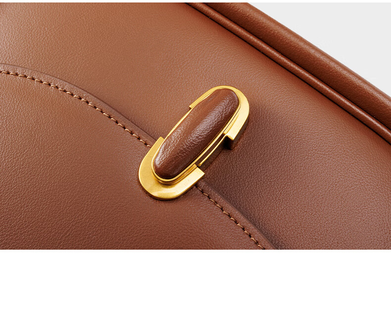 HONGU Leather Handbag Shoulder Crossbody Bag Vintage Saddle Bag Casual Tote Small Purse Women's Bag, Birthday Gift for Girlfriend 9