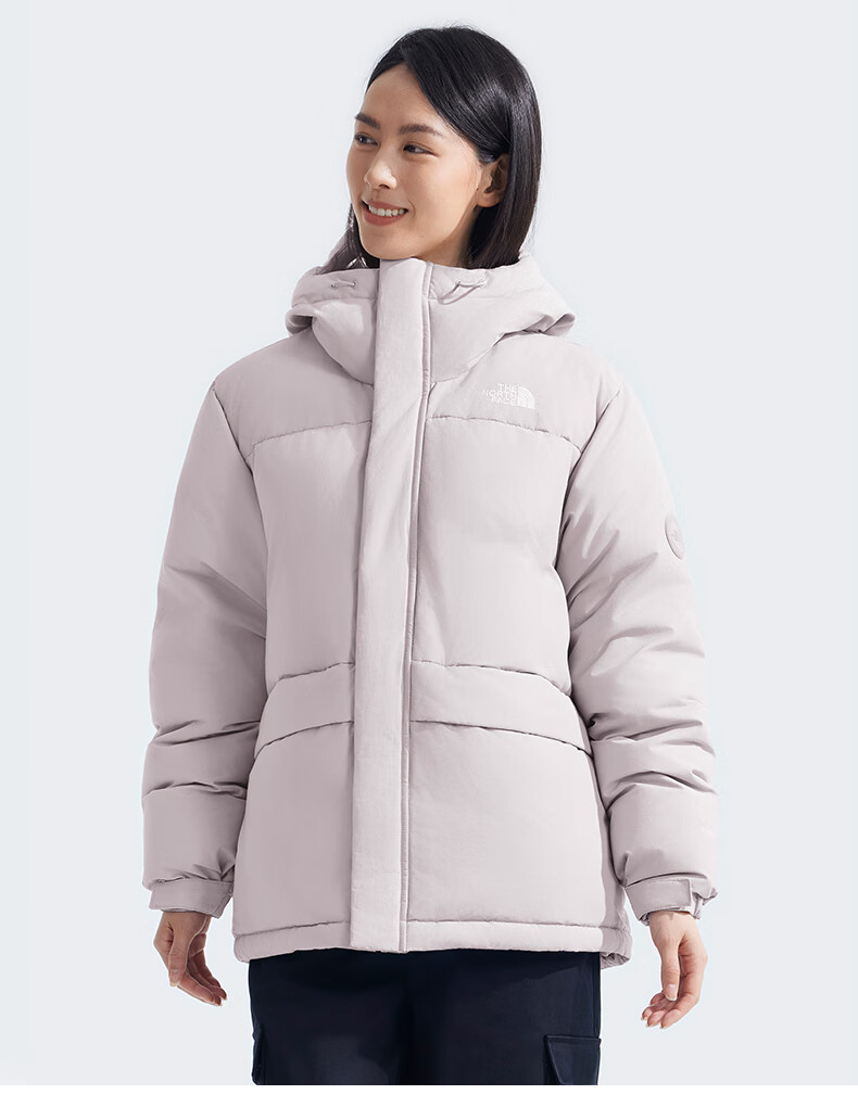 The North Face Men's Outdoor down Jacket, 700 Fill Power Goose Down, High-Fill Warm Coat 81SF, Gray/1OA, XXL 6