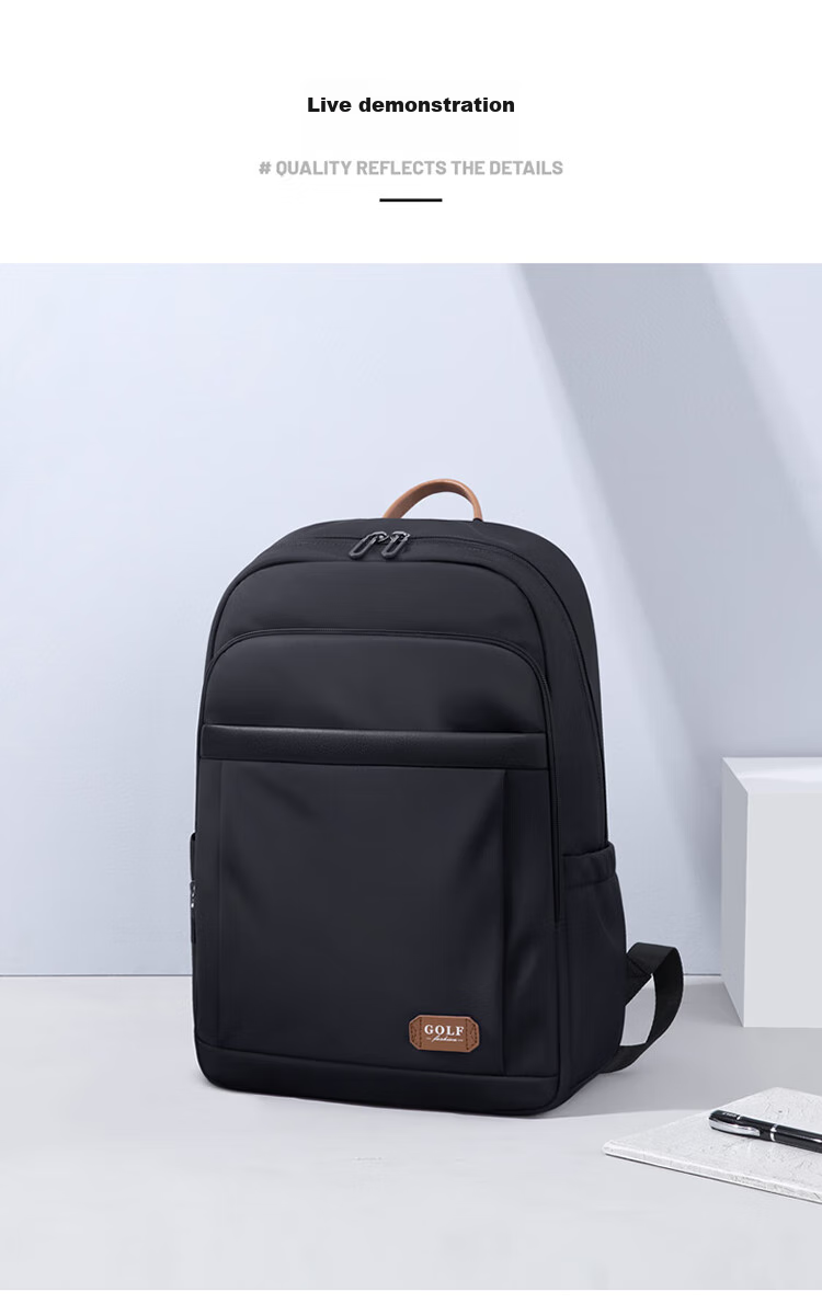 GOLF Laptop Backpack for Men, 15.6/16 Inch Notebook Bag, Contrasting Color Handheld Business Travel Schoolbag 24