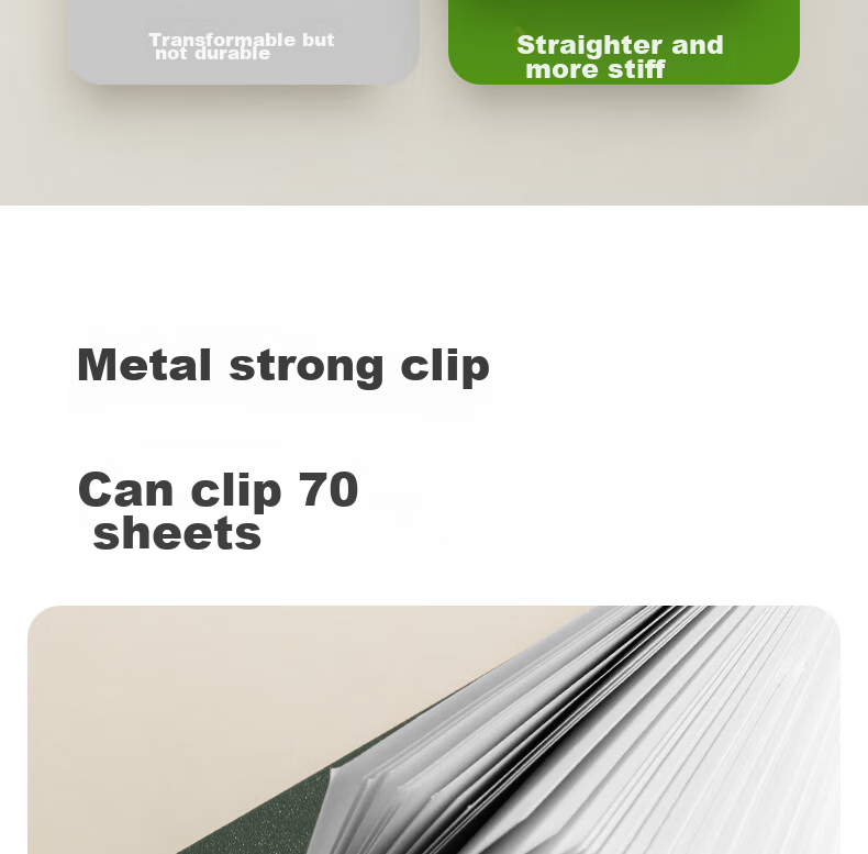 Deli A4 Landscape Folding Clipboard File Folder Writing Board Poetry Recitation Contract Clipboard Exam Paper Document Tender Storage Folder PE124 Gree 4