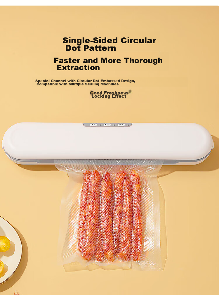 JD Original Vacuum Bags, Vacuum Sealing Machine, Vacuum Compressed Sealing Bags, Thickened Mesh, 20*30cm (60 Pieces) 6