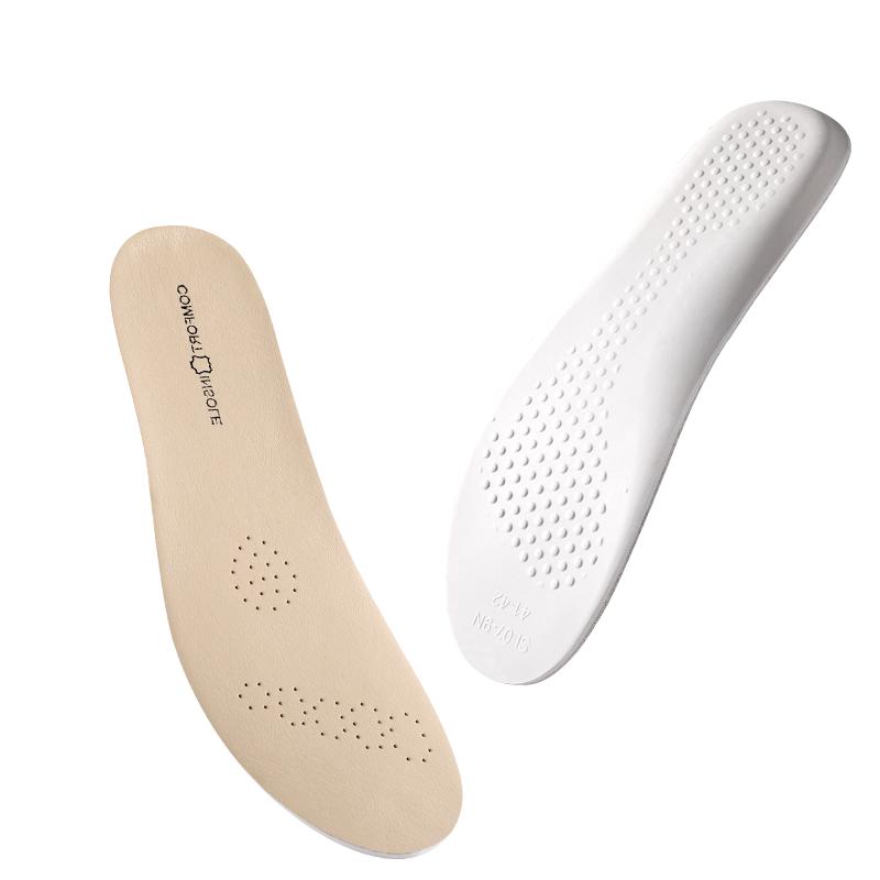3AnGnI Leather Latex Insoles for Men And Women, Leather Shoes, Sneakers, Thickened High-Elasticity Ultra-Soft Shock-Absorbing Insoles