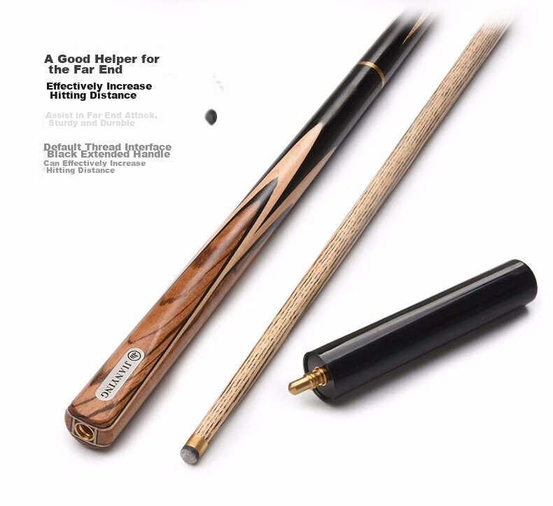 Jianying Billiard Cue, Small Tip Cue, Detachable, Colorful Black 8 Snooker Cue Set, Chinese Black Eight, 3/4 Pool Cue, SC2501 15