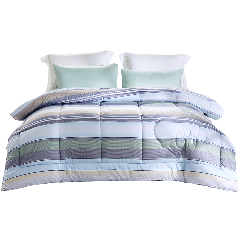 FUANNA 51% Australian Imported Wool Comforter, Seven-Hole Antibacterial Spring And Autumn All-Season Duvet Insert, Single Person Approximately 3.5 Jin, 152*210cm