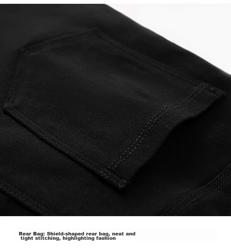 LangSha Women's High-Waist Slim Fit Pencil Pants Black Magic Leggings Spring Autumn 28