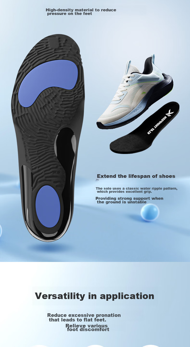 ANTA Running Shoe Insoles, Professional Anti-Twist Shock-Absorbing Basketball Insoles, Highly Elastic Breathable Soft-Bottom Sports Insoles 4