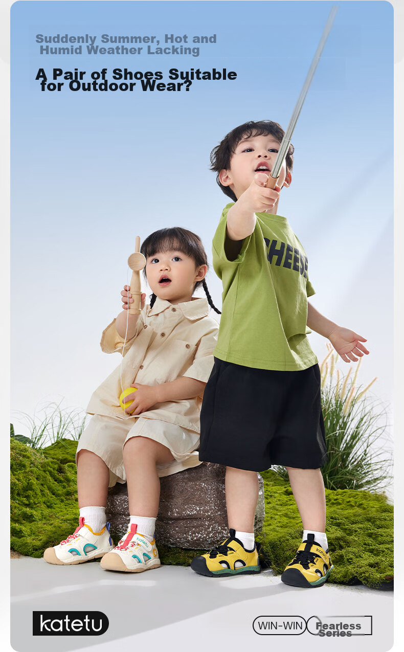 Katetu Toddler Sandals, Baby Sandals for Ages 1-3, Summer Children's Sandals, Boys And Girls Breathable Closed-Toe Functional Shoes X4BE019 1
