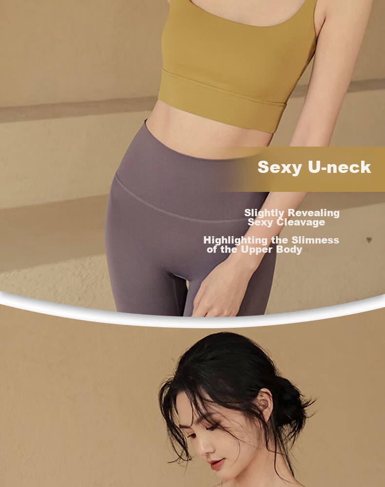 XUEXIMAN Yoga Tank Top for Women with Built-In Bra Pads, Professional Sports Bra, High-End Fitness Pilates Backless Bra 6
