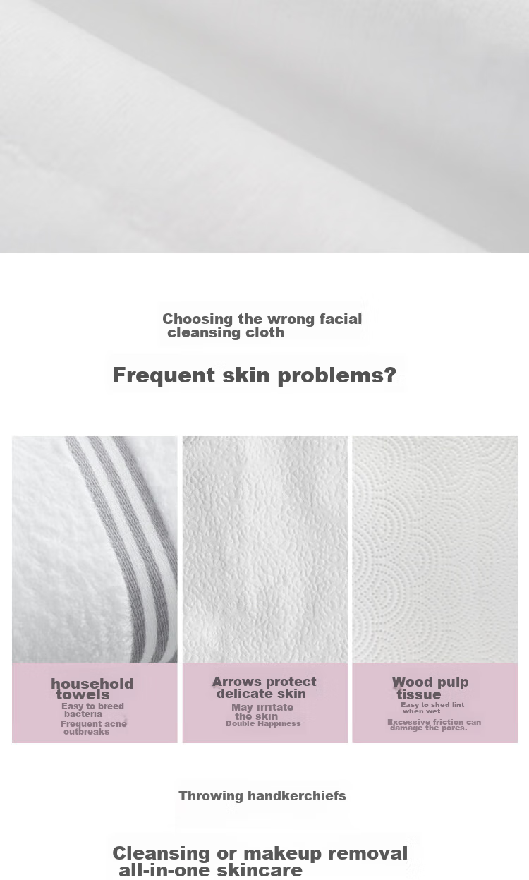One's Member, 100% Xinjiang Cotton Pure Cotton Face Towels, 80 Sheets * 6 Packs, 60g, Thickened Cotton Soft Towels, Enlarged Size 3