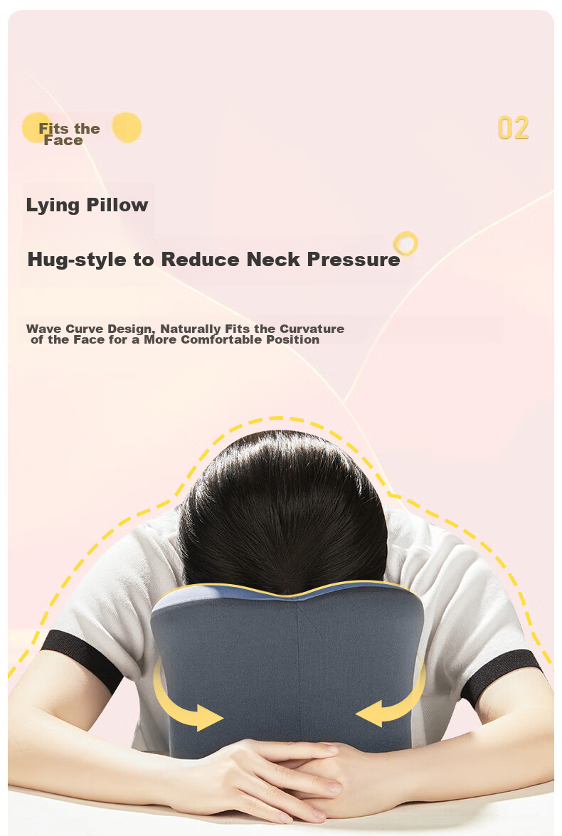 Mixiaoshu Nap Pillow, U-Shaped Pillow, Face-Down Pillow, Office Cushion, Student Nap Support, Neck Pillow, Backrest, Nap Pillow 5