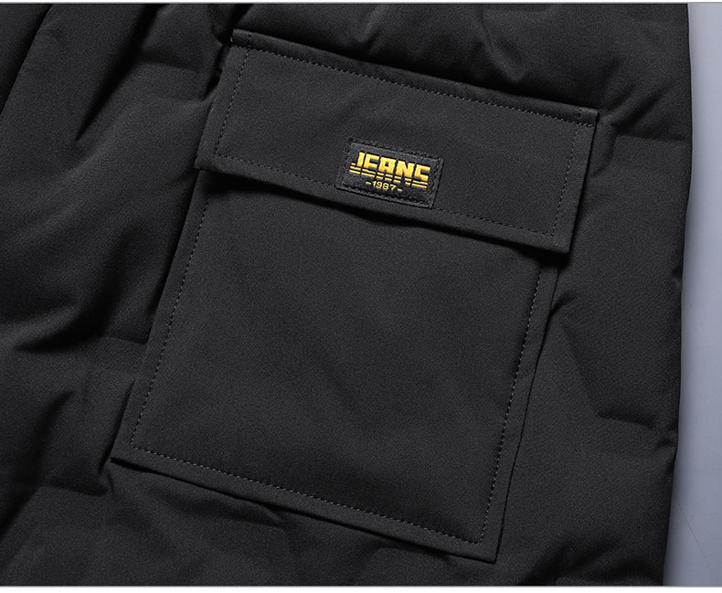 MiiOW Men's Down Pants Winter Thickened White Duck Down Outdoor Warm Casual Trousers Black 2XL 7