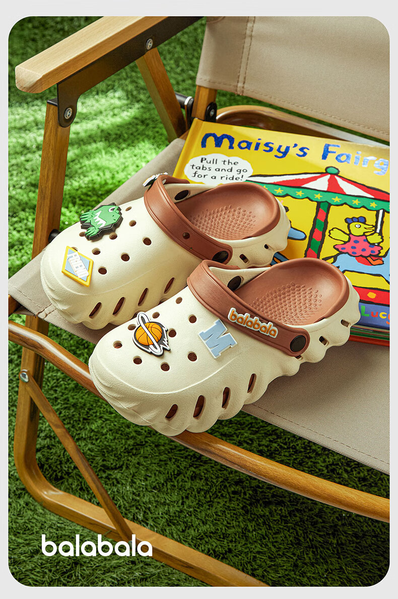 Balabala Dinosaur Kids Clog Shoes Baby Slippers Boys Indoor Soft Sole Beach Sandals Summer Outdoor Shoes for Older Boys 13