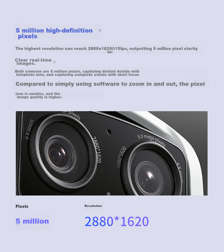 TP-LINK, 5 Million Pixel 3K Dual-Band Dual-Camera Zoom Camera, Home Surveillance Monitor, 360 Wireless Outdoor Camera for Home And Outdoor Use, Tplink Two-Way Audio, Network Remote HD AIPC657 3
