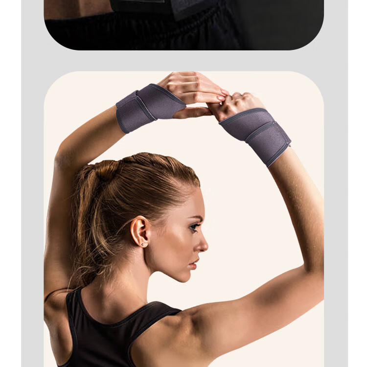GINGPAI SPORT Compression Wrist Support Brace for Sprains in Women, Tennis Elbow Band, Sports Volleyball Badminton Wrist Guard, Pain Relief Warm Bandage for Strains And Sprains, Orange, One Pair 18