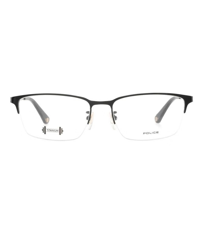 FURLA Full-Frame Women's VFU356 Commuter Myopia Optical Glasses Frame, Stylish Eyewear 540700 Bright Black 5